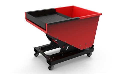 cnc hopper|CNC Chip Hoppers Self Dumping .